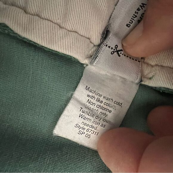 J. Crew Mens Chino Shorts Mid-Rise Golf Embroidered Flat Front Green Size 36 - Picture 9 of 10